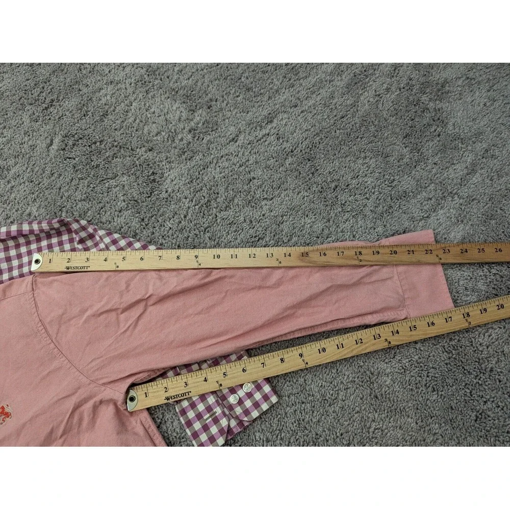 Lot of 2 Giordano Banana Republic Button Up Shirt Mens Small Slim‎ Fit Preppy